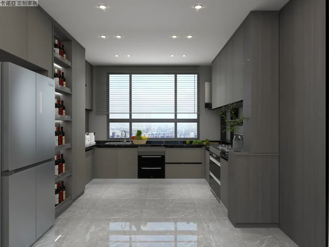 無拉手門板設計，使整體立面美觀協調