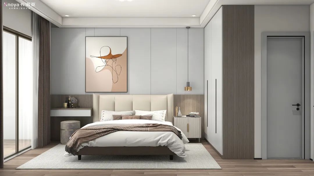 不一樣的床頭柜設計，小臥室也能有大空間